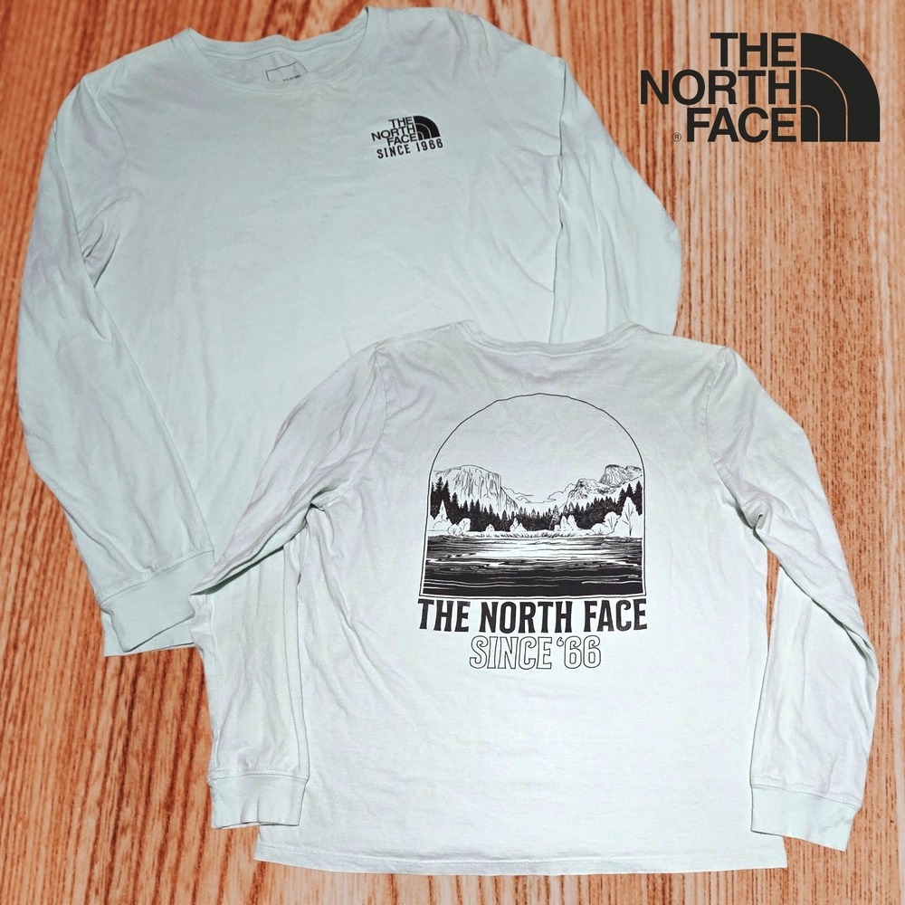 The North Face Womens Yosemite Graphic Long Sleeve T-Shirt Light Green L